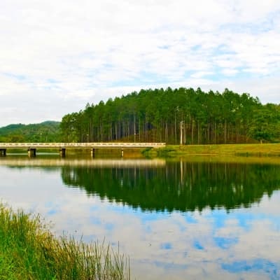 Communauté Las Terrazas en tyrolienne